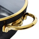 Batterie De Cuisine Vivaldi Lidya Diamond 7 Pièces Granite Noir