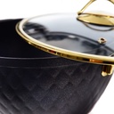 Batterie De Cuisine Vivaldi Lidya Diamond 7 Pièces Granite Noir