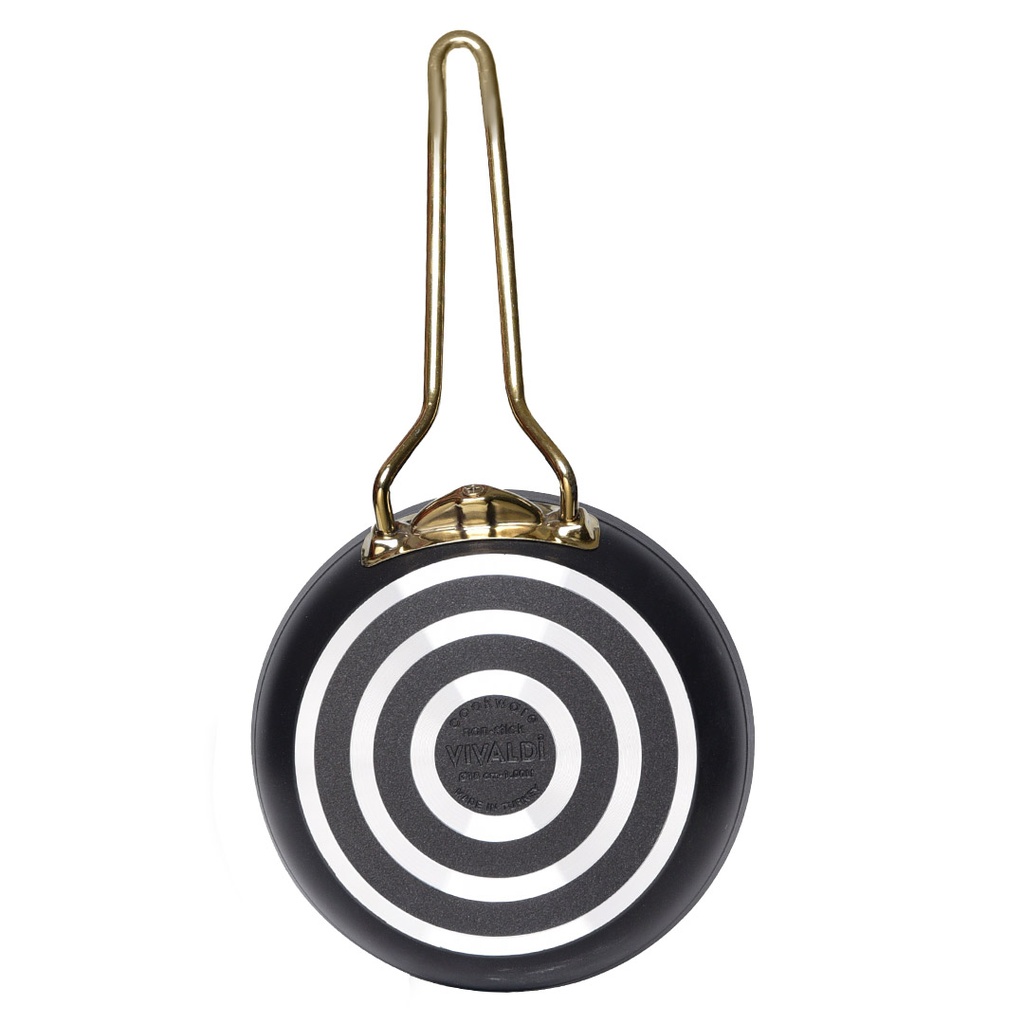 Poêle Granite Vivaldi Hitit 22cm Manche Doré