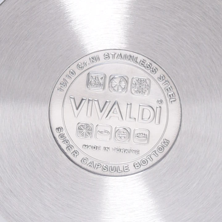 Marmite Vivaldi Rosso 18 cm Inox 18/10