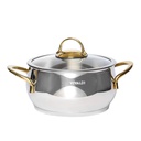 Batterie De Cuisine Vivaldi Rana 10 pieces En Inox 18/10 Doré