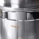 Batterie De Cuisine Vivaldi Anka 11 pieces En Inox 18/10 Doré