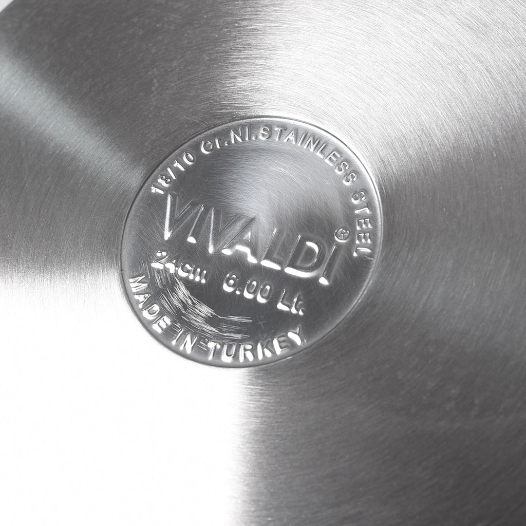 Batterie De Cuisine Vivaldi Anka 11 pieces En Inox 18/10 Doré