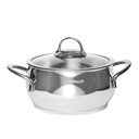 Batterie De Cuisine Vivaldi Rana 10 pieces En Inox 18/10 Argent