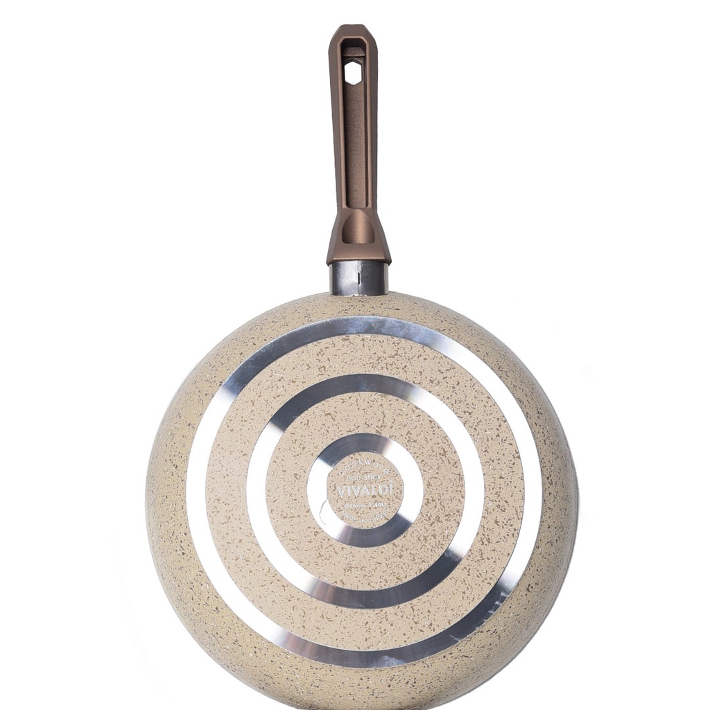 Batterie De Cuisine Vivaldi Eco 7 Pièces Granite Beige