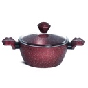 Batterie De Cuisine Sizar 16 Pièces Granite Rouge