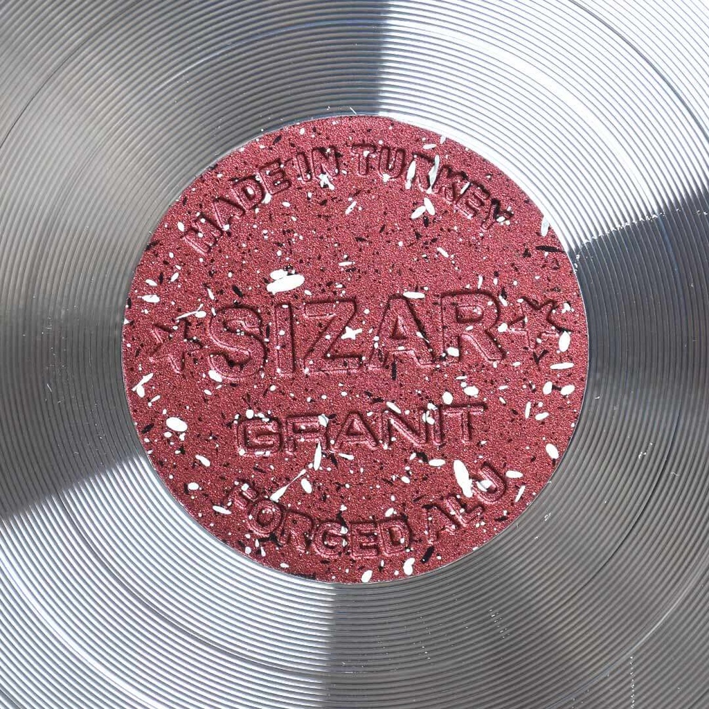 Batterie De Cuisine Sizar 16 Pièces Granite Rouge