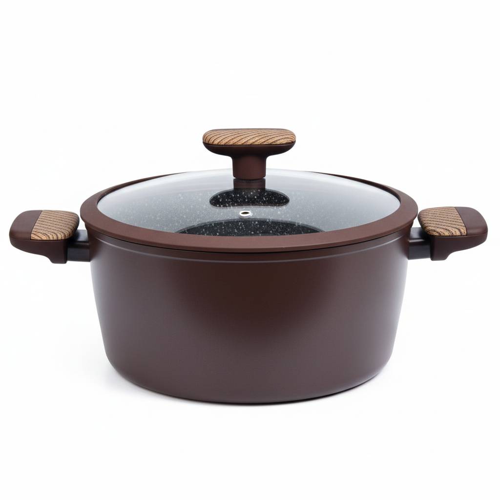 Batterie De Cuisine Sizar 21 Pièces Granite - Marron