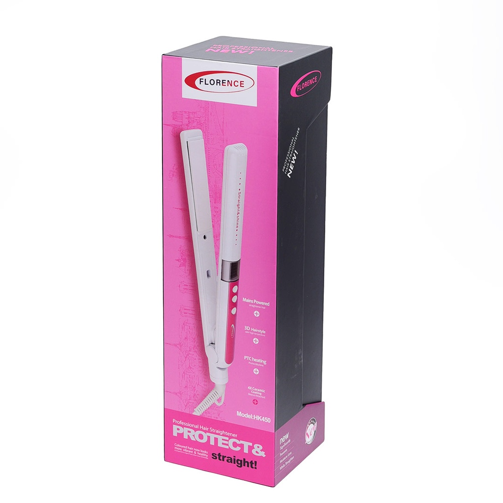 Plaque Cheuveux Florence 100W Jaune 