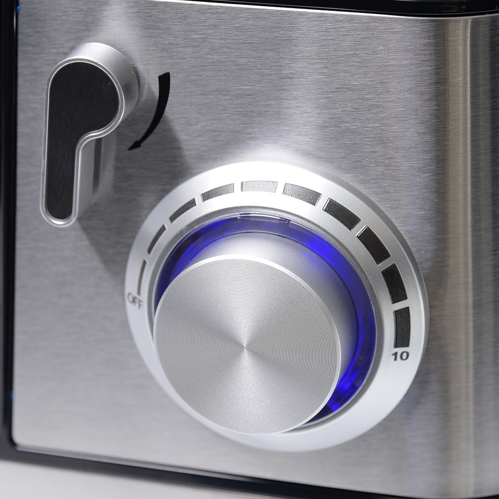 Robot Petrin Florence Avec Afficheur 12L 2200W 10 Vitesses Silver 