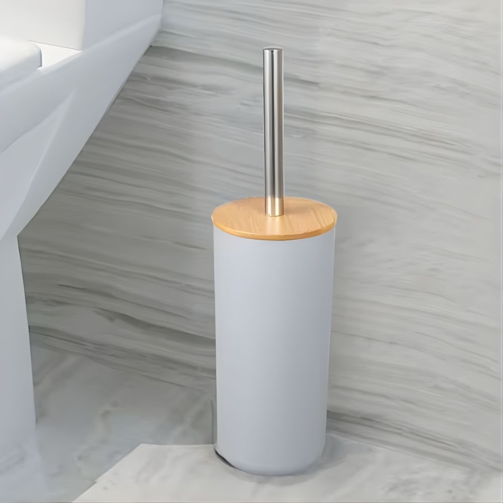Accessoires de salle de bain 6 pièces Rond Gris