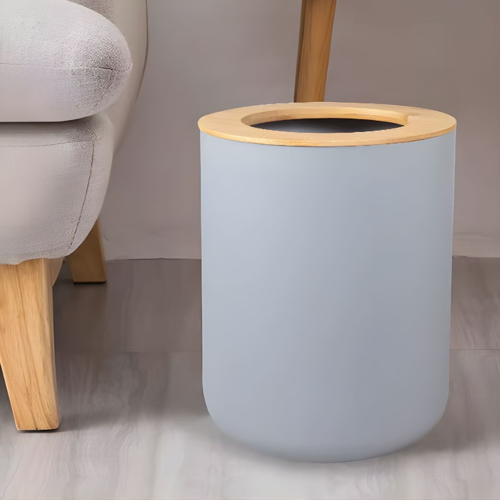 Accessoires de salle de bain 6 pièces Rond Gris