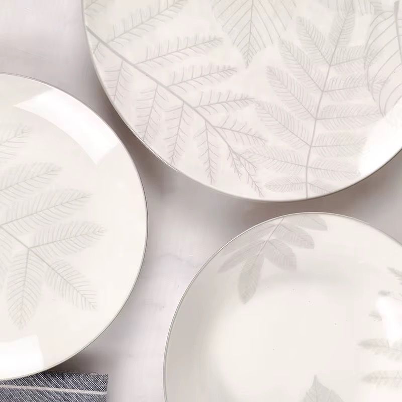 Service a Table en Porcelaine 12 Pièces Golden House Gris