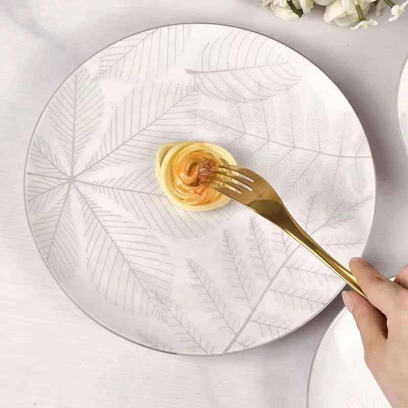 Service a Table en Porcelaine 12 Pièces Golden House Gris