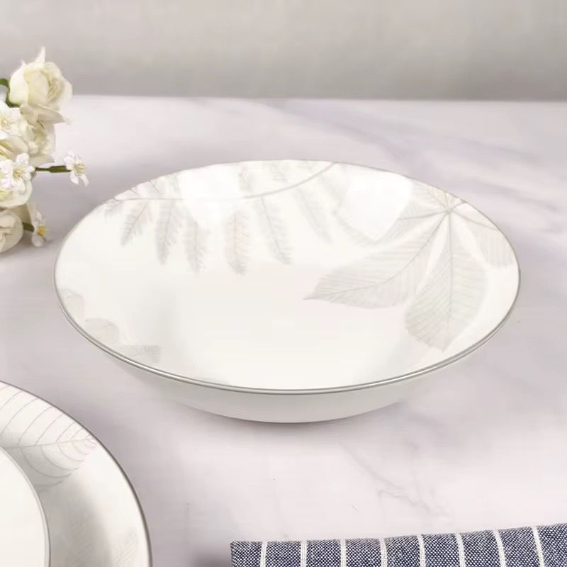 Service a Table en Porcelaine 12 Pièces Golden House Gris