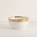 Service a Table en Porcelaine 16 Pièces Golden House Doré M1