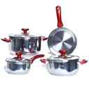 Batterie de Cuisine 7 Pièces Inox Arian