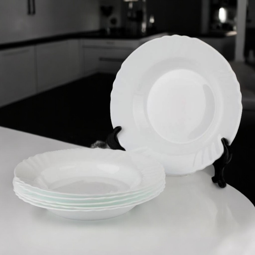 Lot De 6 Assiettes Creuses Bormioli Rocco Ebro 24 Cm