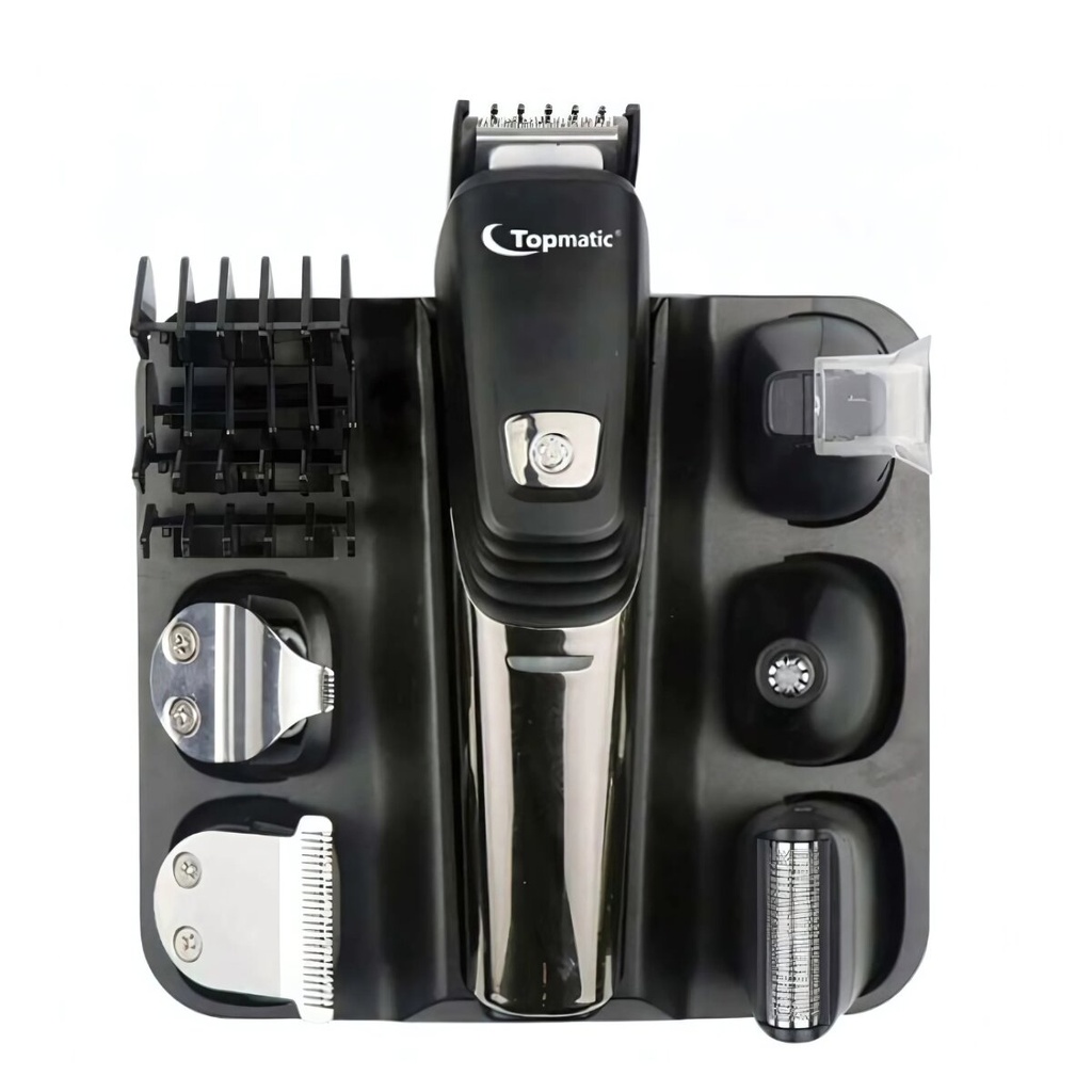 Kit Tondeuse à Barbe et Cheveux Multifonctions Topmatic Noir 5W