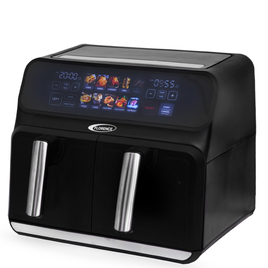 Air Fryer Florence 10 en 1 Avec 2 panier 2200W 8 L