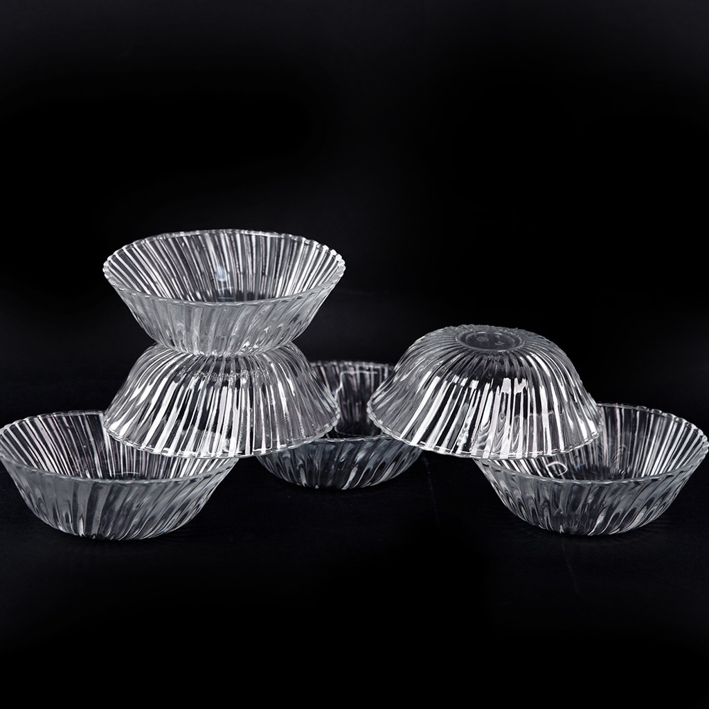 Ensemble de 6 Bol en Verre Maya Sauce / portion / légumes / snacks 