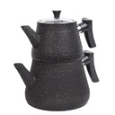 Theière en Granite Lines 3 piècs Noir