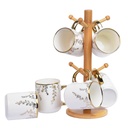 Service a Café au Lait En porcelaine 7 Pièces 