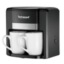 Cafetière Techwood Noir 2 Tasses Céramique, Filtre Permanent, Réservoir 0,6L, Arrêt Automatique – TCA-206