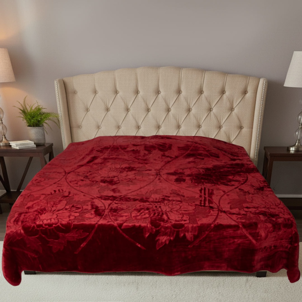 Couverture 2 Places 220/240 Dolce Vita -M10 Rouge