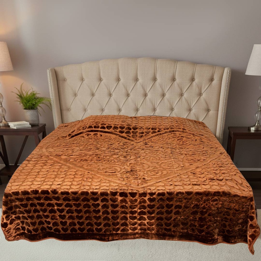 Couverture 2 Places 220/240 Dolce Vita -M12 Miel