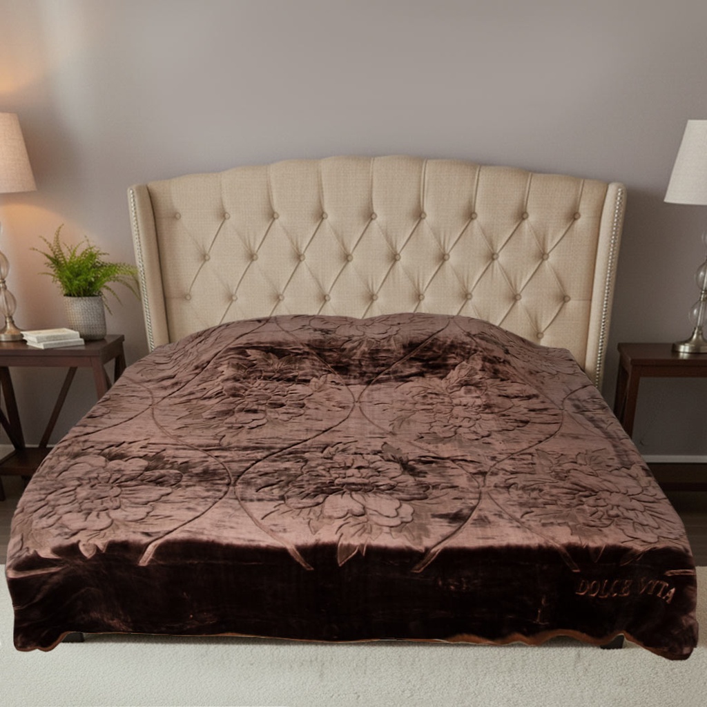 Couverture 2 Places 220/240 Dolce Vita -M13 Marron