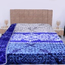 Couverture 2 Places 220/240 Dolce Vita Doubles Faces -M12 Pointé Bleu