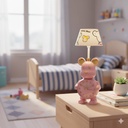 Horloge et Lampe De Bureau Rechargeable LED - Rose