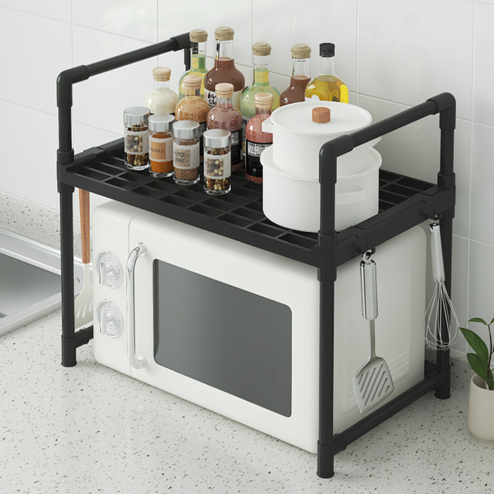 Support de Four à Micro-Ondes Avec Etagères Rangement de Cuisine