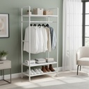 Portant vêtements Et Organisateur à 4 Niveaux de Rangement