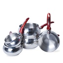 Ensemble de 5 Casseroles Inox 18/10 ABM