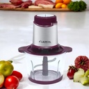 Hachoir Electrique Avec Bol en Verre Lexical 300W 2L Violet