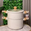 Couscoussier Granite Sizar 8 L 24 cm Beige