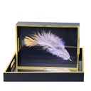 Lot de 2 Plateaux de Service En Bois  M3