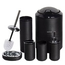 Ensemble D’accessoires De Salle De Bain 6 Pièces Noir