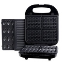 Appareil De Cuisson 3en1 Florence Panini Gaufre Zouza 1400W- Noir